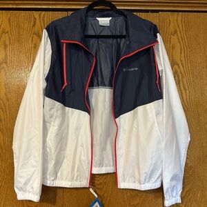 NWT Columbia Women's Navy and White Jacket
